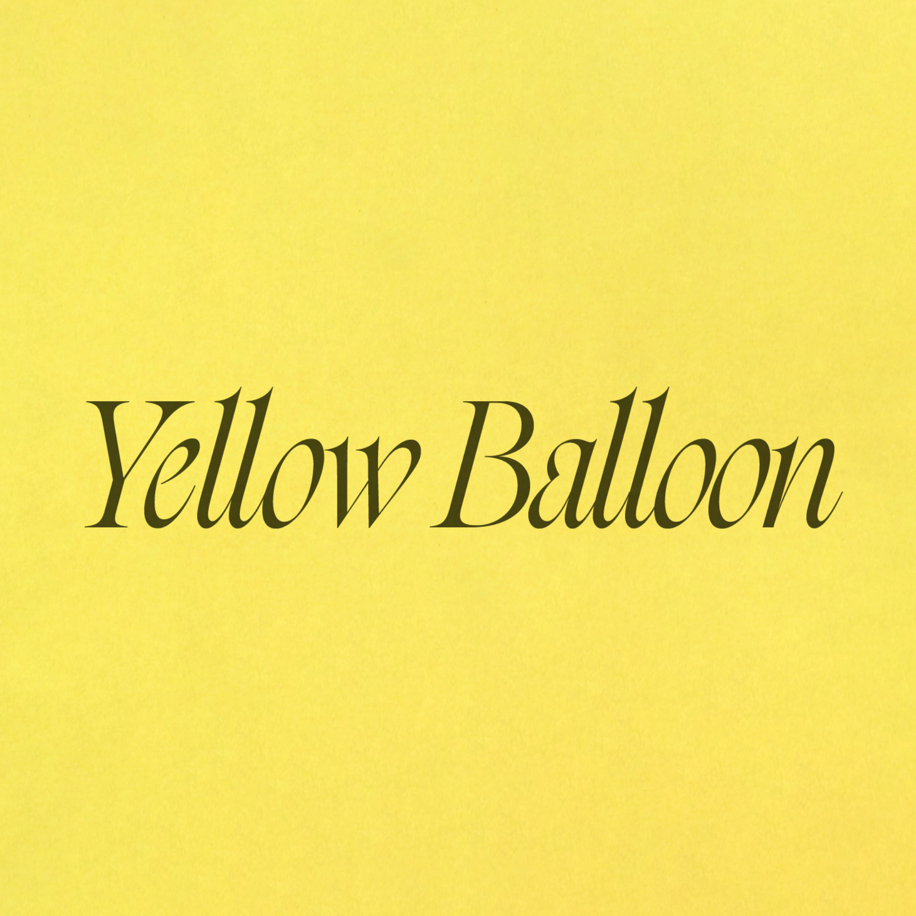 Yellow Balloon Yellow Balloon
